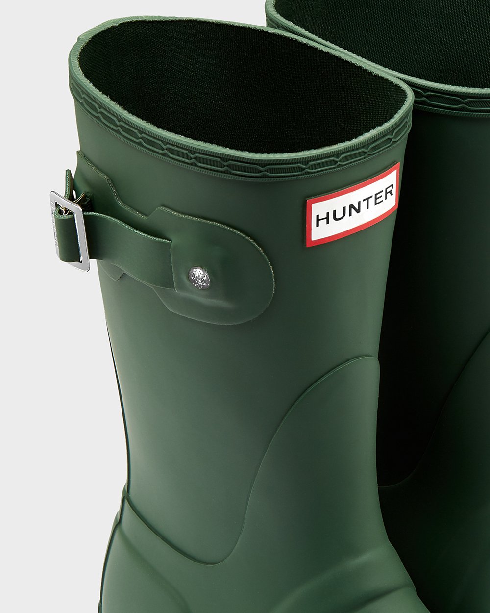 Botas de Lluvia Cortas Hunter Mujer - Original - Verdes - NQXEADZ-31